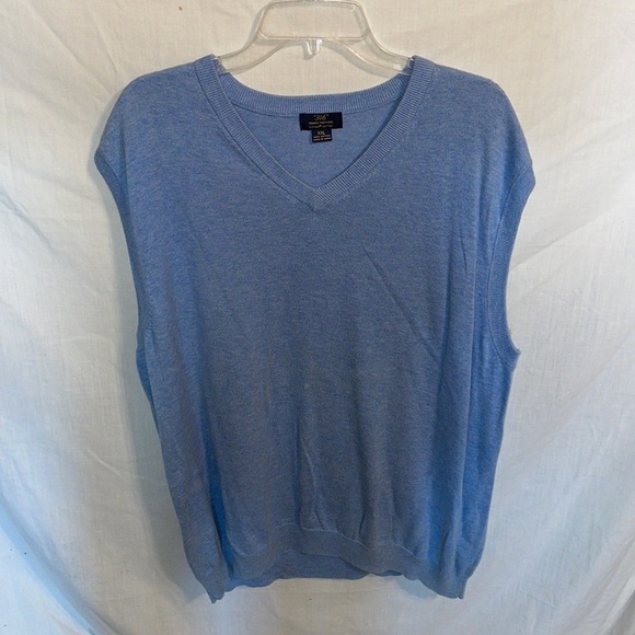 Brooks Brothers Other - Brooks Brothers 346 Men’s Blue Supima Cotton Sweater Vest Size 2XL
